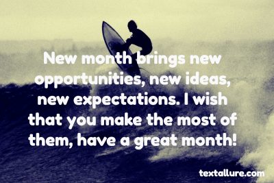 new month new opportunities
