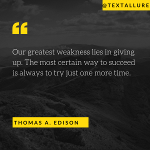 motivational say by Thomas Edison
