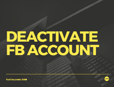 deactivate fb account